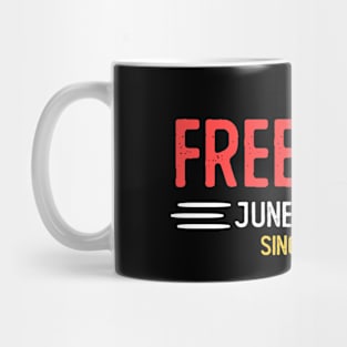 Juneteenth Free Ish Since 1865 Black Pride Men and Women Mug